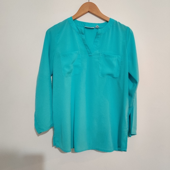 Susan Graver Long blouse - Picture 2 of 11